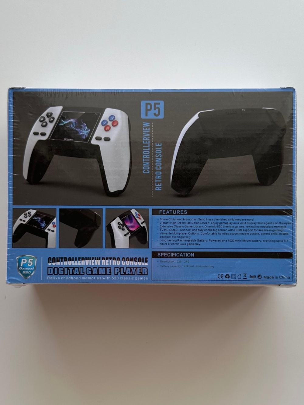 New in Box - P5 ControllerView Retro Console - Handheld Video Game Box - Picture 2 of 4